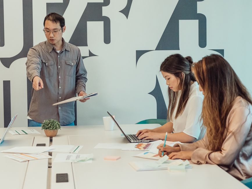 Projektarbeit und Feedback visualisiert